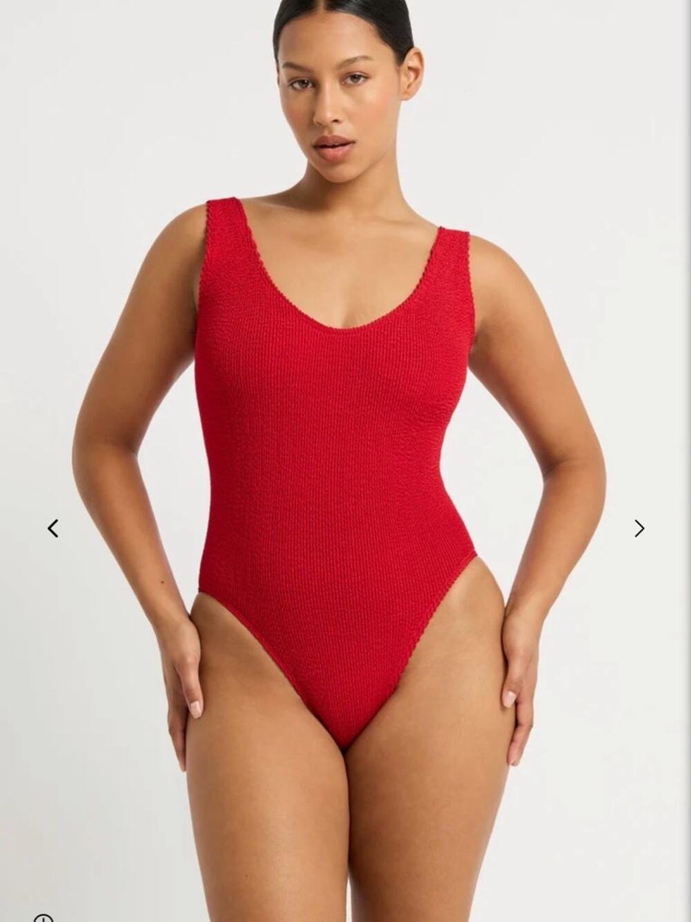 Bond-Eye Mara One Piece Swimsuit Eco Baywatch Red NWT One Size Fits XS-L Crinkle